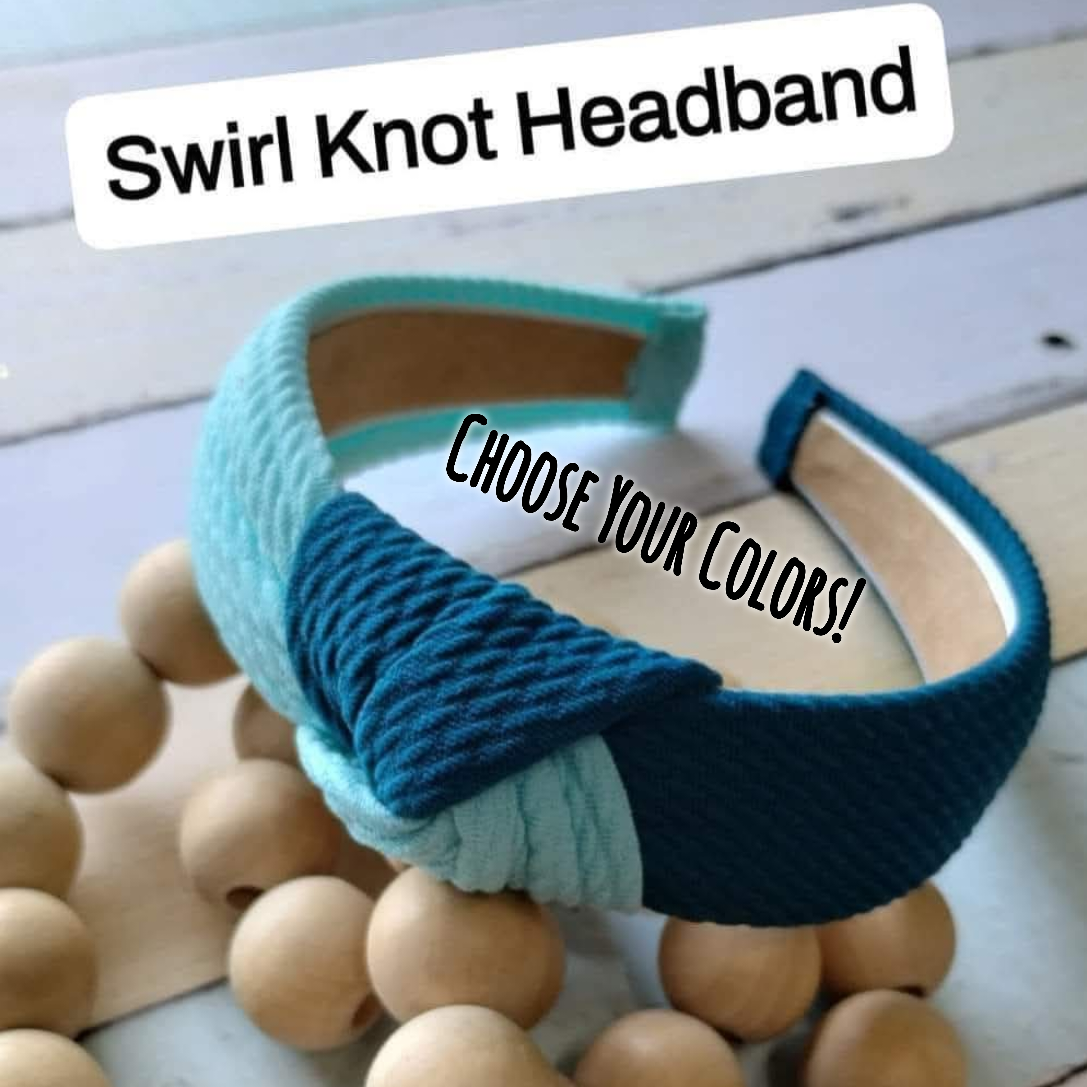 Swirled Knot Headband - Choose Your Colors!